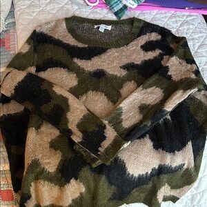 Camouflage Knit Sweater
